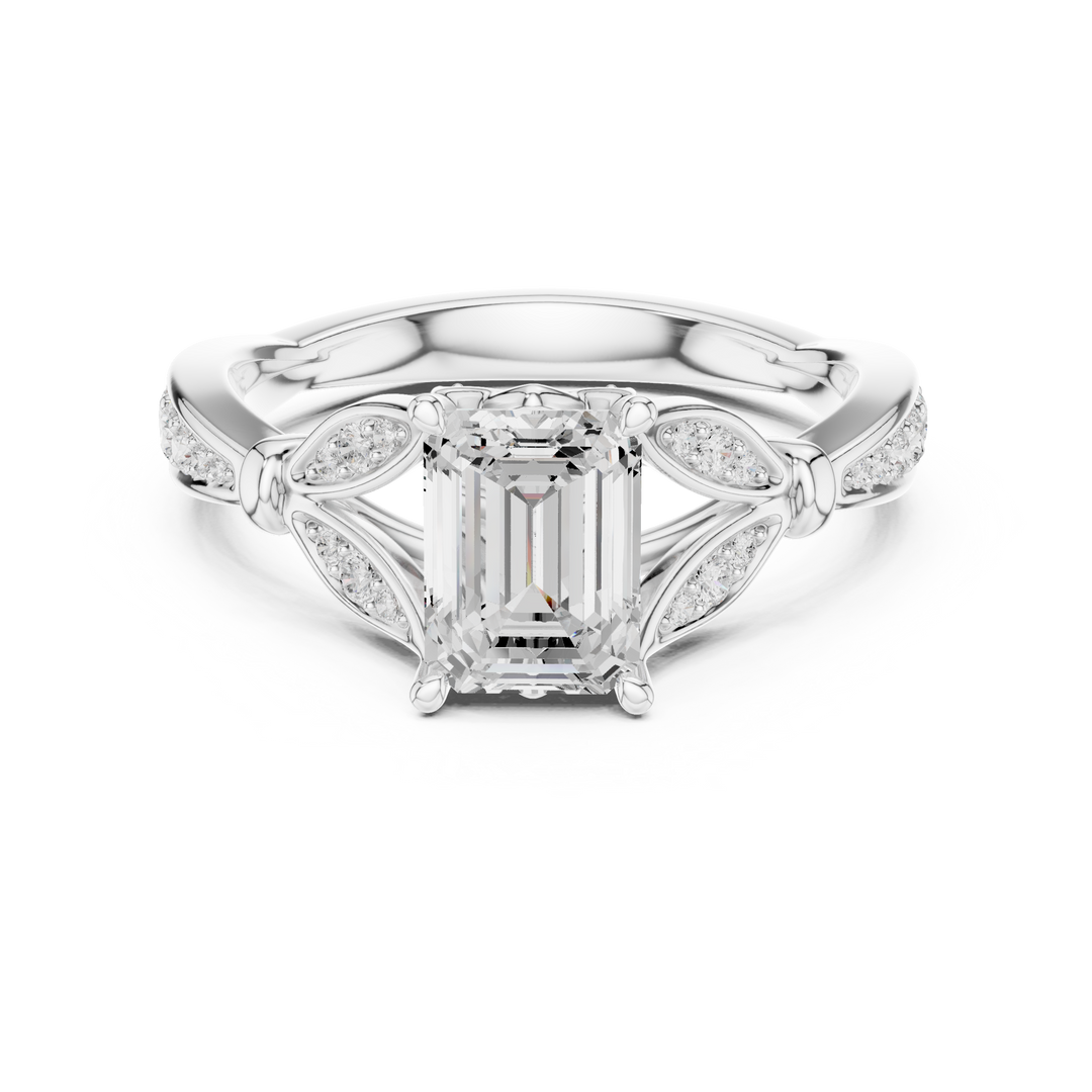Emeraude 1.30ct Emerald Cut Diamond Ring