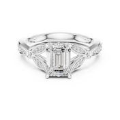 Emeraude 1.30ct Emerald Cut Diamond Ring