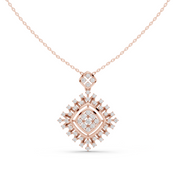 Spike Halo Pendant — 1.05ct