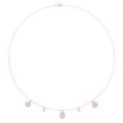 Hexagonal Cluster Necklace — 0.38ct