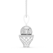 Basketball Hoop Pendant — 2.09ct