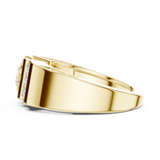 Channel Shoulder Mens Ring — 1.21ct