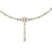 Cascading Multi-Cut Drop Necklace — 14.27ct
