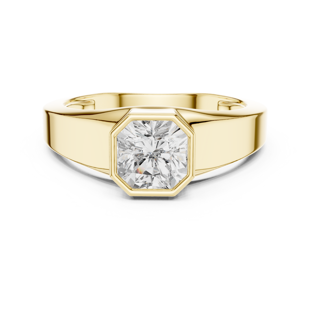 Radiant Signet Mens Ring — 1.10ct