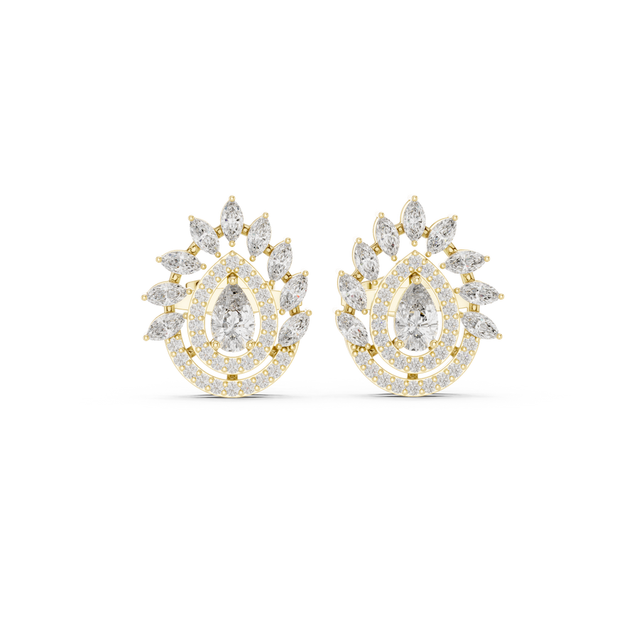 Eve Diamond Solitaire Stud Earrings