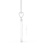Load image into Gallery viewer, Cross Dog Tag Pendant — 0.75ct
