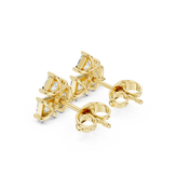 Reva Diamond Solitaire Stud Earrings