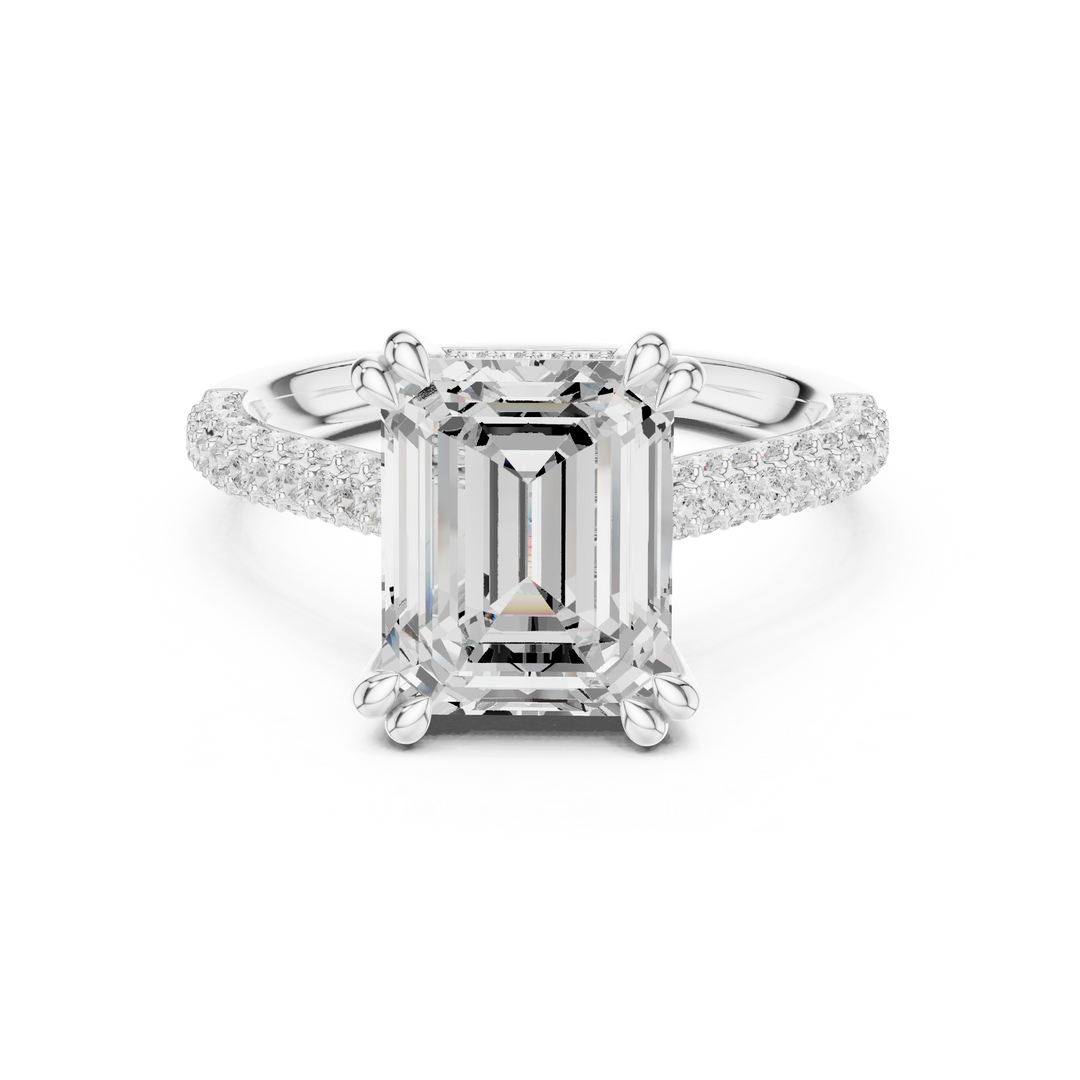 Apex 3.71ct Emerald Cut Diamond Ring