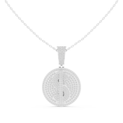 Fully Iced Circle Pendant — 1.74ct