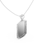 Load image into Gallery viewer, Cross Dog Tag Pendant — 0.75ct
