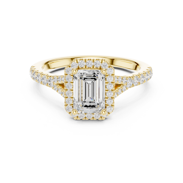 Aria 1.00ct Emerald Cut Diamond Ring