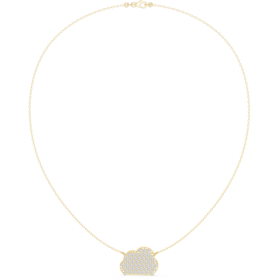 Cloud Pavé Pendant Necklace — 1.64ct