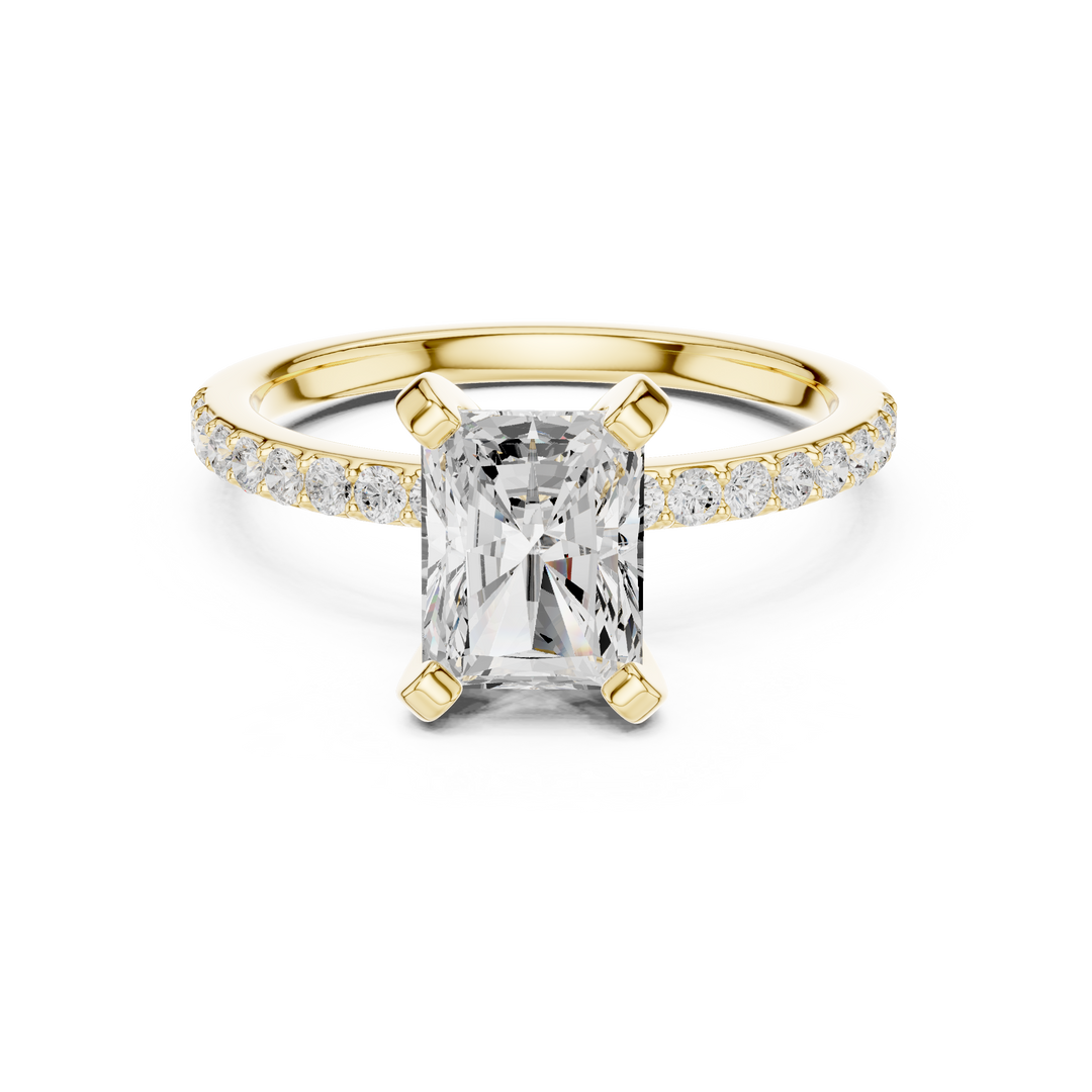Opulent 2.00ct Radiant Cut Diamond Engagement Ring