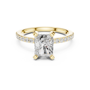 Opulent 2.00ct Radiant Cut Diamond Engagement Ring