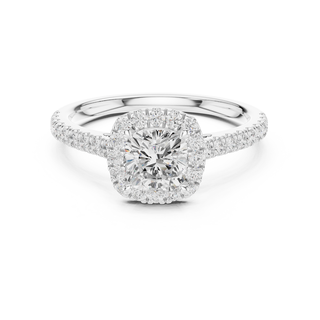 Chérie 0.86ct Cushion Cut Diamond Ring