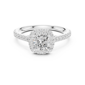 Chérie 0.86ct Cushion Cut Diamond Ring