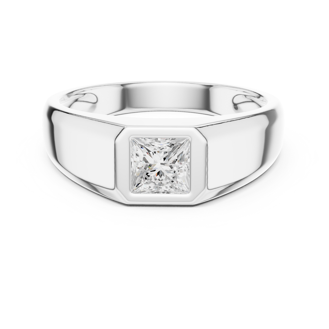 Princess Signet Mens Ring — 0.50ct