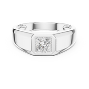 Princess Signet Mens Ring — 0.50ct