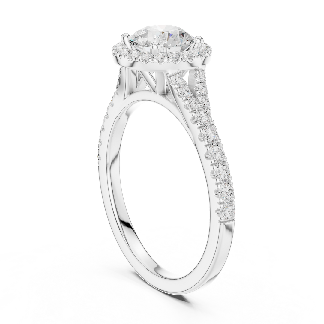 Callista 1.00ct Round Brilliant Diamond Ring