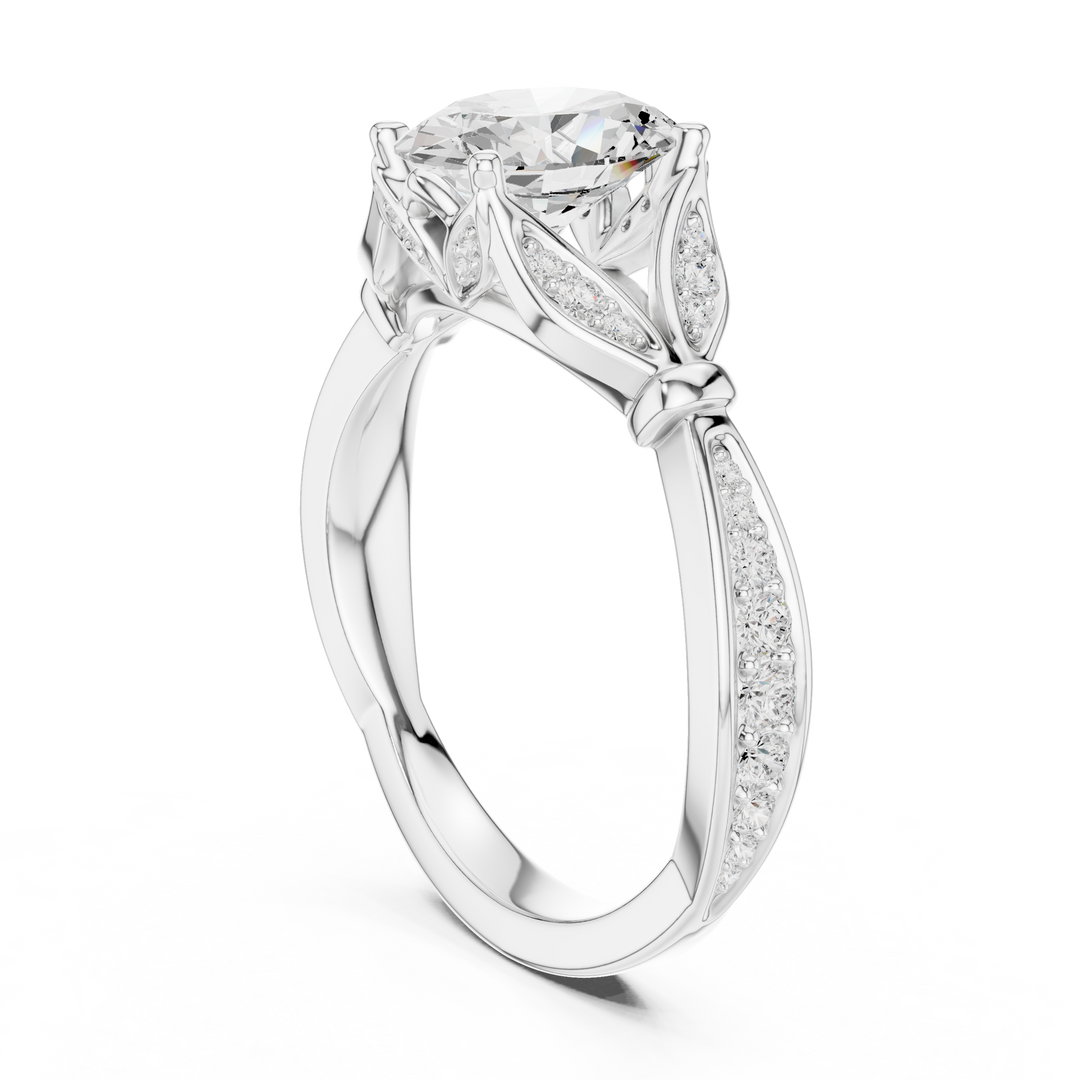 Miroir 1.36ct Oval Diamond Ring