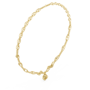 Oval Link Tassel Necklace — 1.84ct