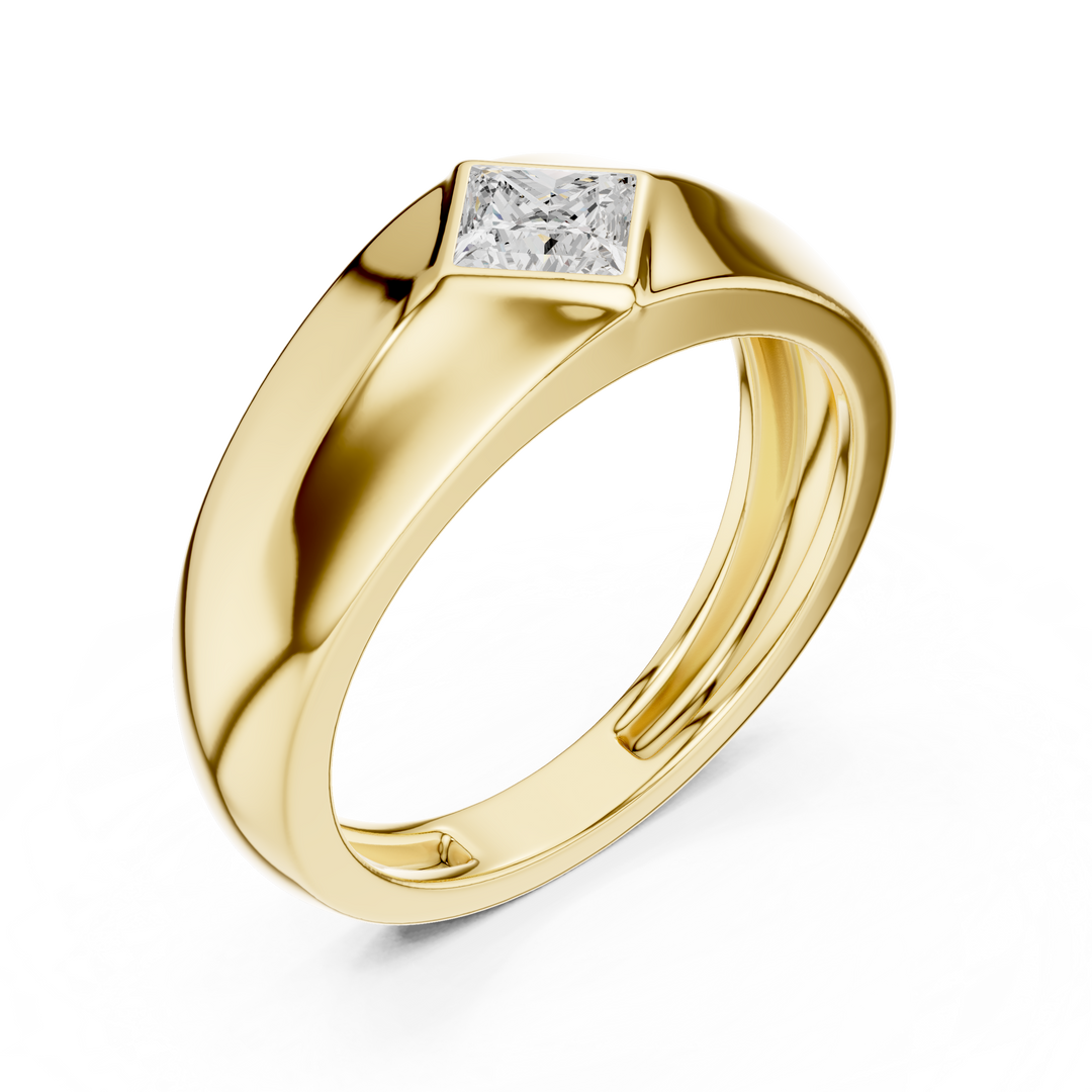 Angular Princess Mens Ring — 0.50ct