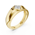 Load image into Gallery viewer, Angular Princess Mens Ring — 0.50ct
