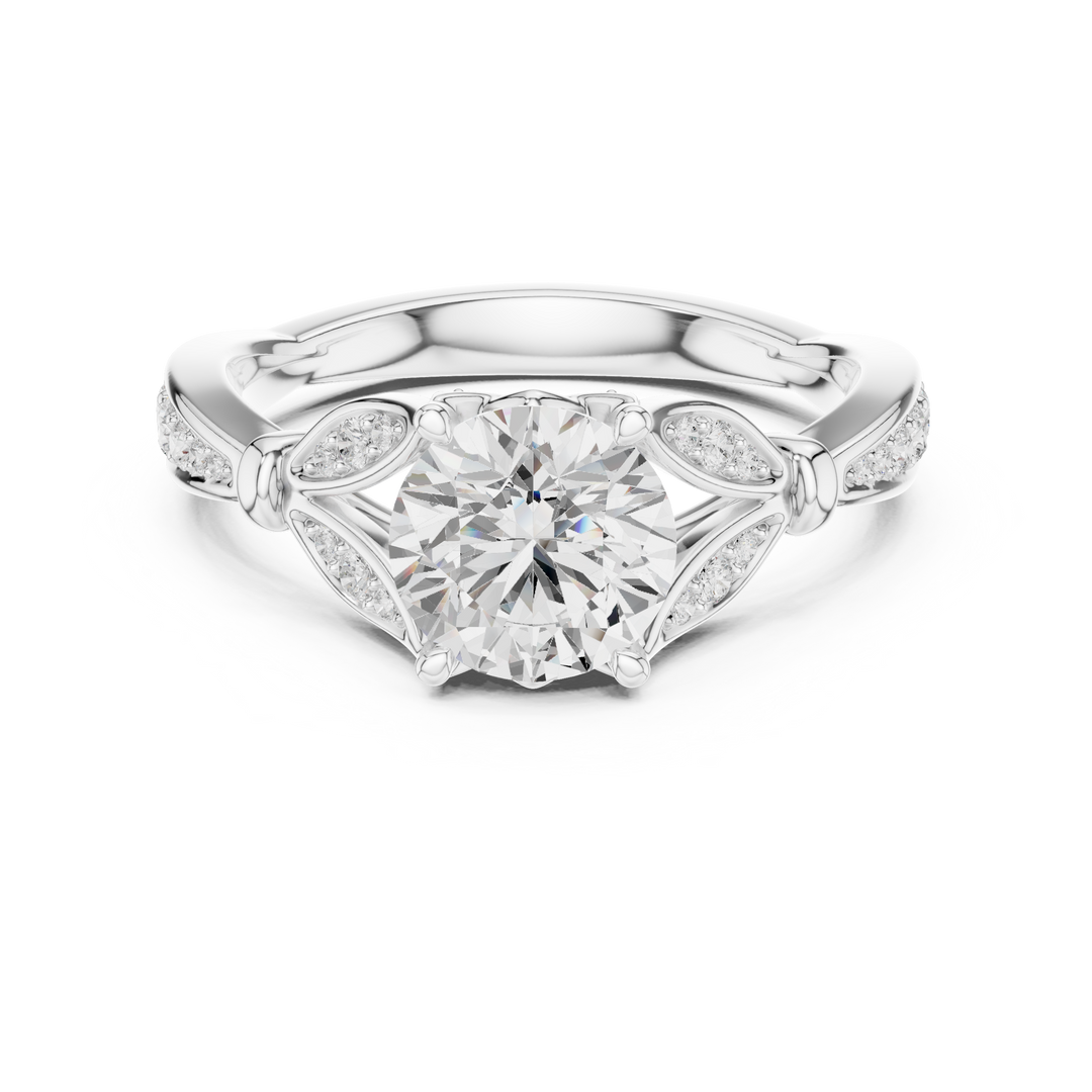 Orbite 1.33ct Round Brilliant Diamond Ring