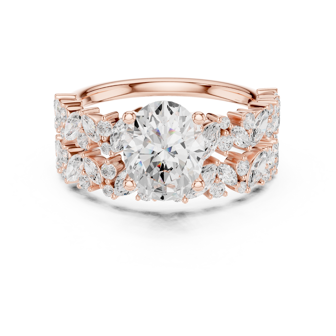 Serene 1.67ct Oval Diamond Ring