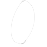 Load image into Gallery viewer, Diamond Crescent Pendant Necklace — 0.23ct

