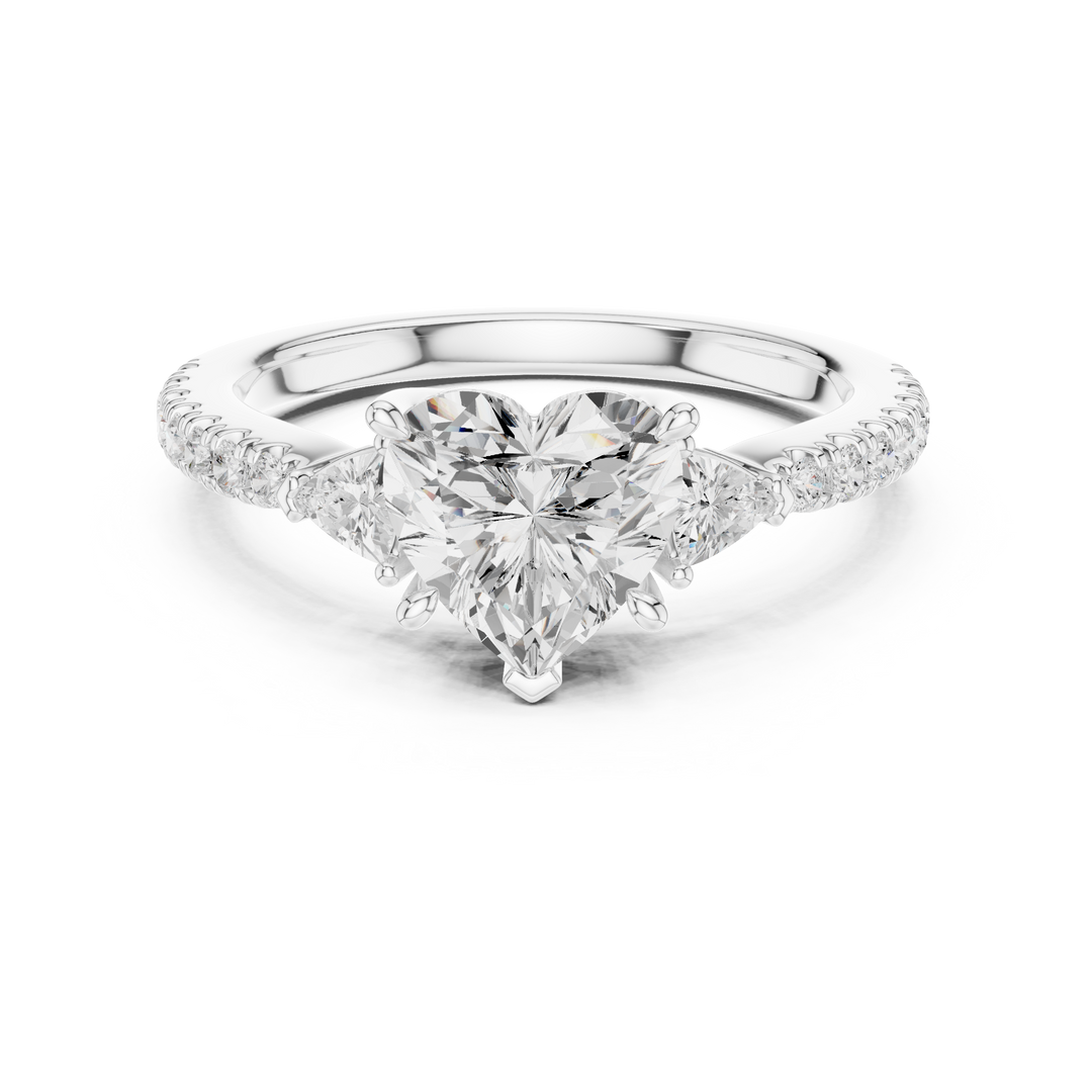 Amour Heart Cut Diamond Ring