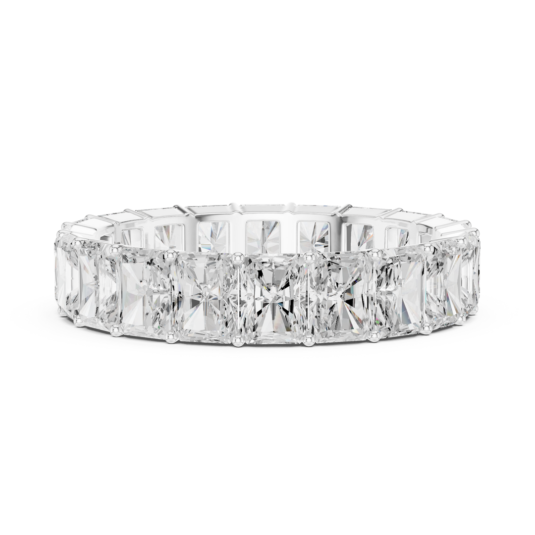 Radiant Eternity Mens Ring — 4.87ct