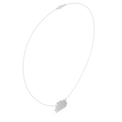 Cloud Pavé Pendant Necklace — 1.64ct