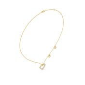 Double Heart Necklace — 0.48ct