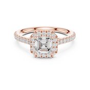 Mireille 0.86ct Emerald Cut Diamond Ring