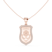 Shield Anchor Pendant — 1.11ct