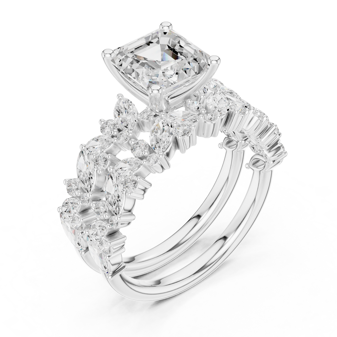 Vintage 1.80ct Emerald Cut Diamond Ring