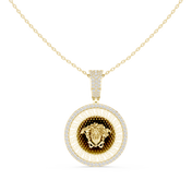 Medusa Medallion Pendant — 0.80ct