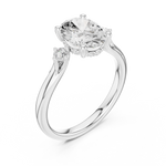 Load image into Gallery viewer, Belle Oval Diamond Solitaire Ring
