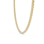 Even-Set Tennis Necklace — 14.02ct
