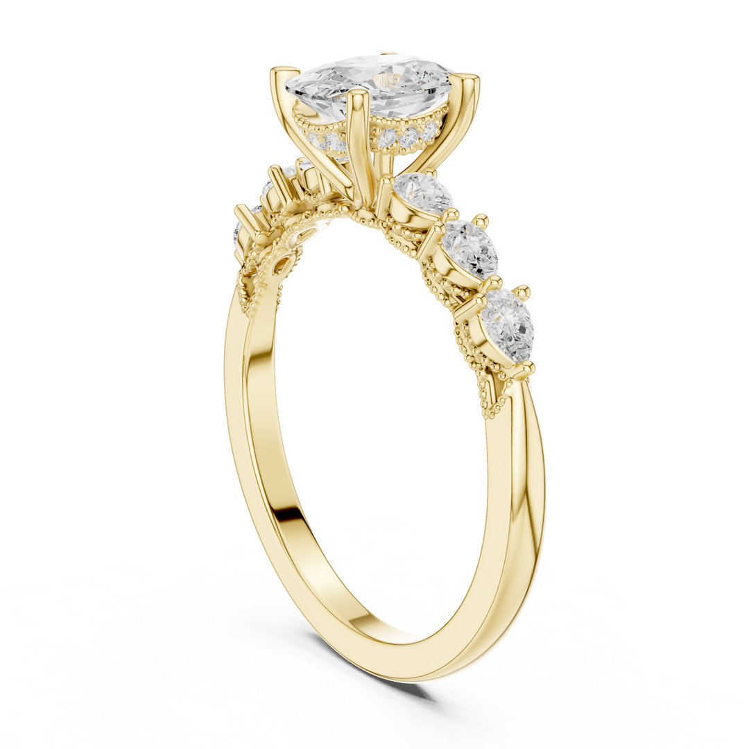 Velour 2.00ct Cushion Cut Diamond Pavé Ring