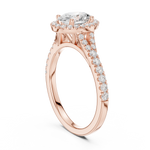 Load image into Gallery viewer, Rosette 1.00ct Oval Diamond Ring
