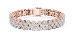 Load image into Gallery viewer, Two-Row Diamond Bracelet — 17.38ct
