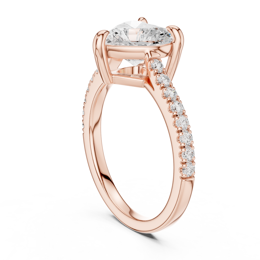 Juliet 2.00ct Heart Cut Diamond Engagement Ring
