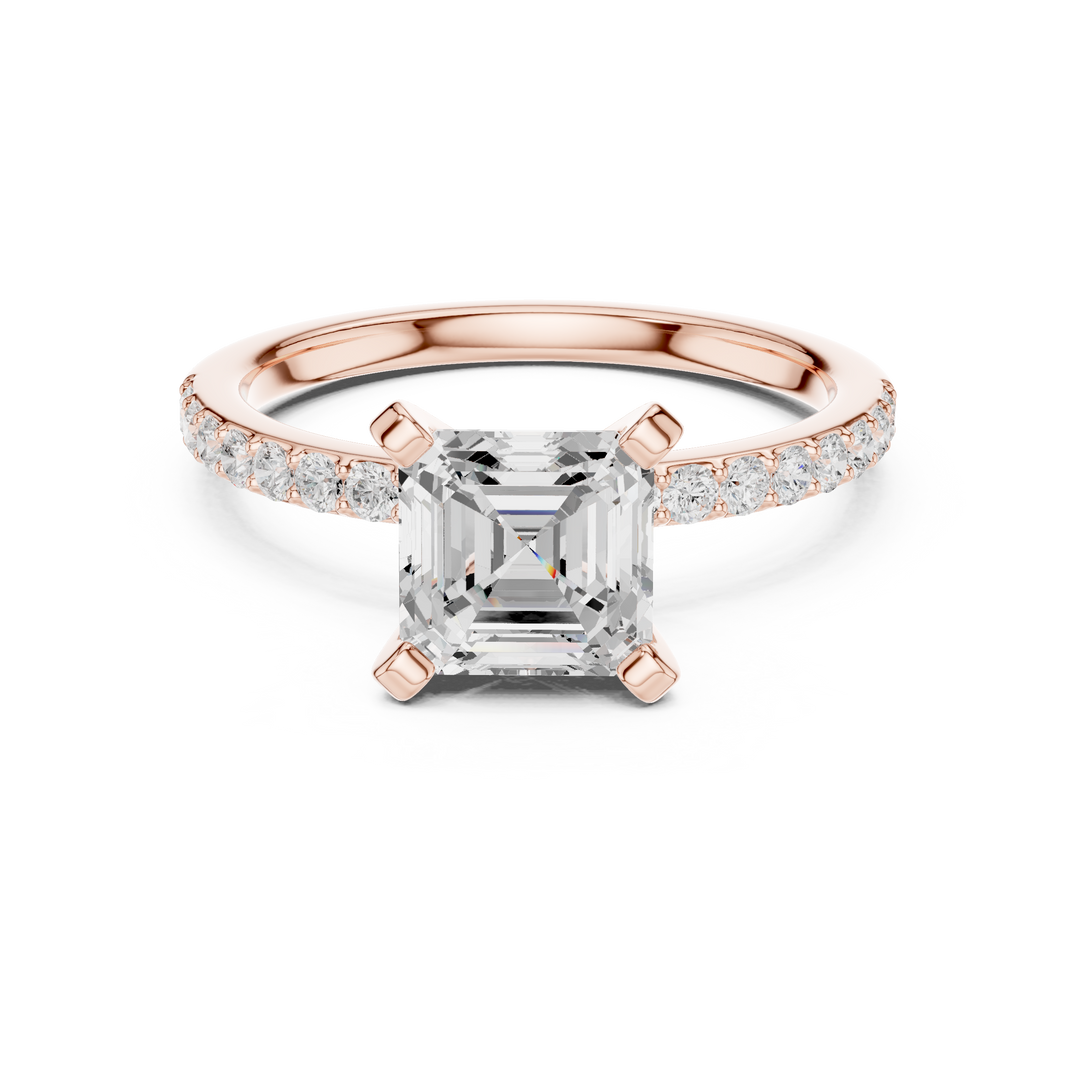 Hera 2.00ct Asscher Cut Diamond Engagement Ring