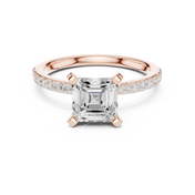 Hera 2.00ct Asscher Cut Diamond Engagement Ring