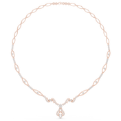 Oval Link Tassel Necklace — 1.84ct