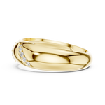 Load image into Gallery viewer, Curved Pavé Mens Ring — 0.13ct
