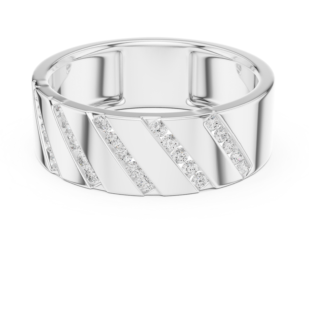 Channel Eternity Mens Ring — 0.25ct