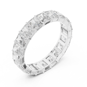 Radiant Eternity Mens Ring — 4.87ct